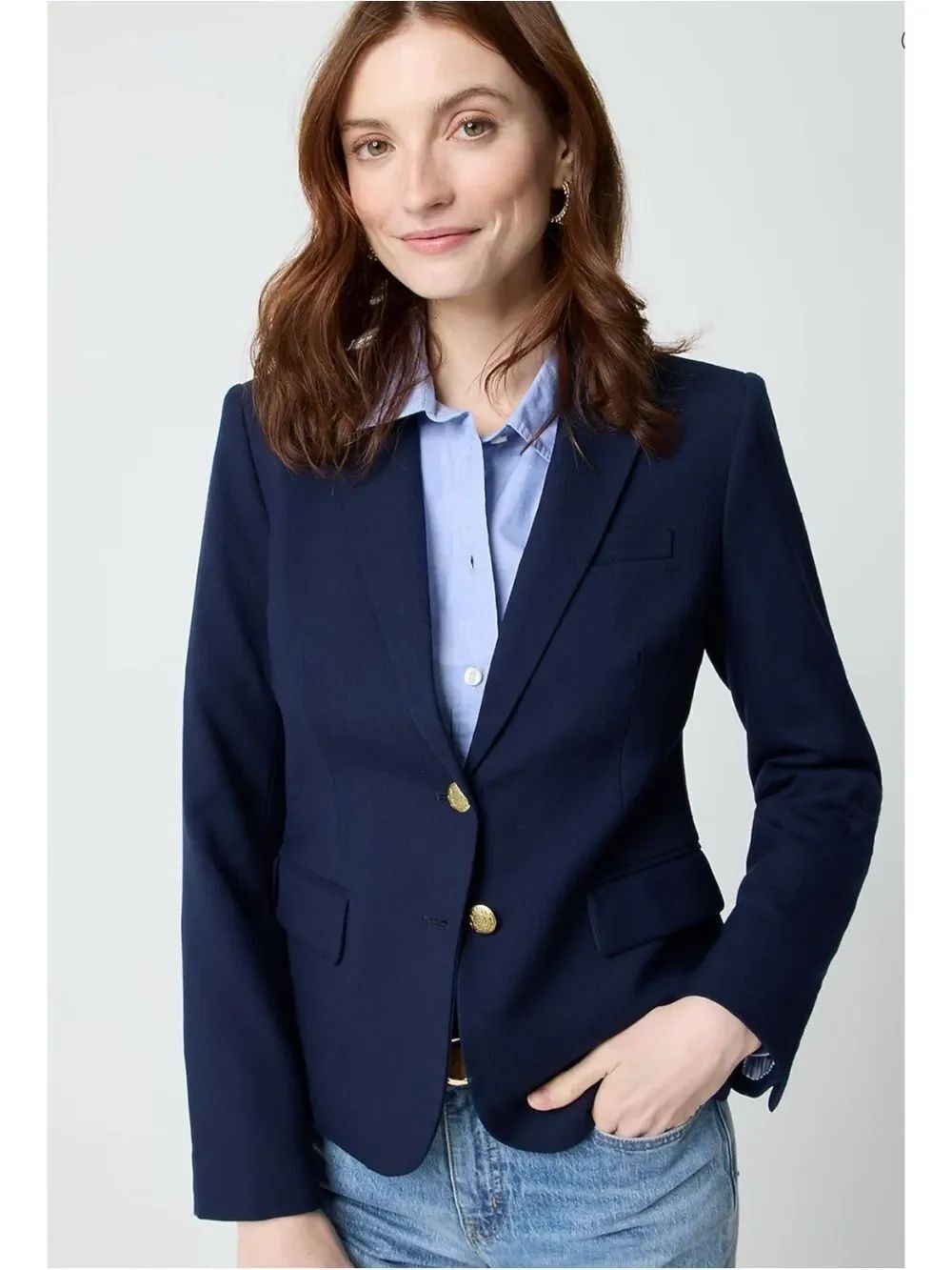 J. Crew Original Schoolboy Blazer in Navy Size 0~ Excellent